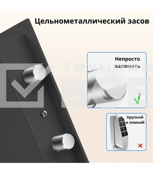 Сейф Deli ET535 350x 500x 330 мм, кодовый электронный/ ключевой, чёрный