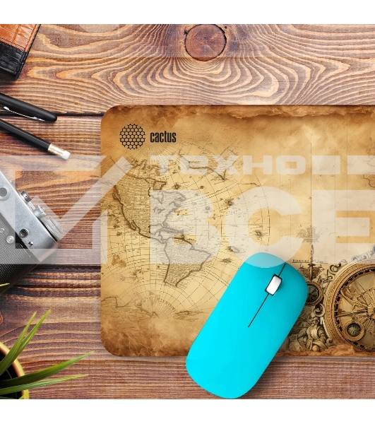 Коврик для мыши Cactus Antique map 220x180x2мм (CS-MP-P08XS)