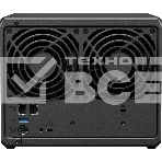 Сетевое хранилище Synology DiskStation DS925+ черный (AMD Ryzen V1500B/4Gb/4 pcs (3.5