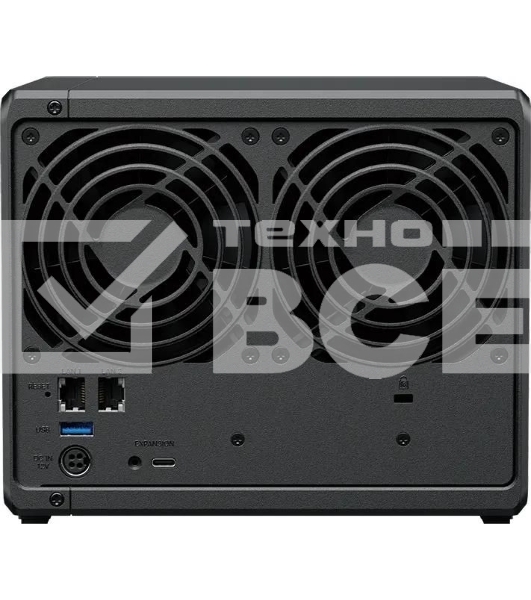 Сетевое хранилище Synology DiskStation DS925+ черный (AMD Ryzen V1500B/4Gb/4 pcs (3.5