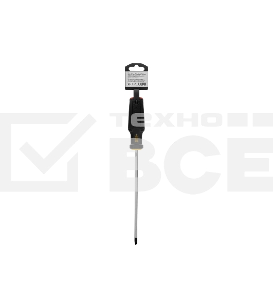 Отвертка Denzel PH2х200 мм, S2, 3к рукоятка