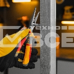 Длинногубцы прямые Denzel диэлектрические рукоятки до 1000 В, трехкомпонентные рукоятки, 205 мм, фото2