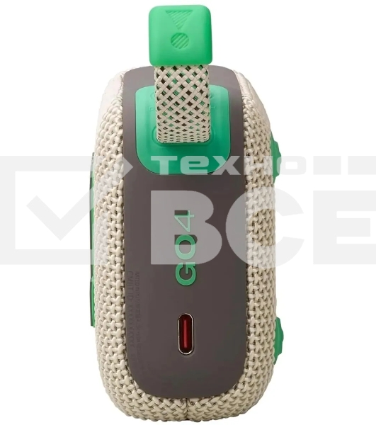 Портативная акустика JBL Go 4 бежевый/зеленый 4.2W 1.0 BT 850mAh