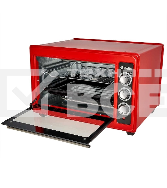 Мини-печь Delta D-0123 красная
