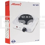 Плита настольная электрическая Atlanta ATH-1736 белый, одноконфорочная, фото2