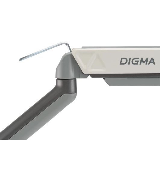 Кронштейн для мониторов ЖК Digma D-MM101 серый 17'-32' макс.9кг крепление к столешнице поворот и наклон