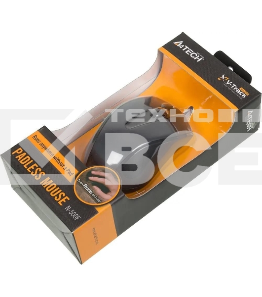 Мышь проводная A4Tech N-500F серый глянец/черный, 1200 dpi, USB, кнопки - 4