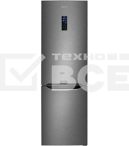 Холодильник Maunfeld MFF187NFIX10 нержавеющая сталь двухкамерный 232/98л морозилка снизу