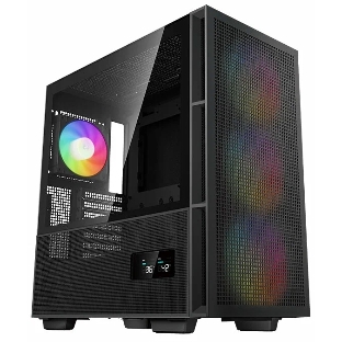 Компьютерный корпус DeepCool CH560 Digital черный (R-CH560-BKAPE4D-G-1) (ATX, без БП, 2хUSB, с окном)