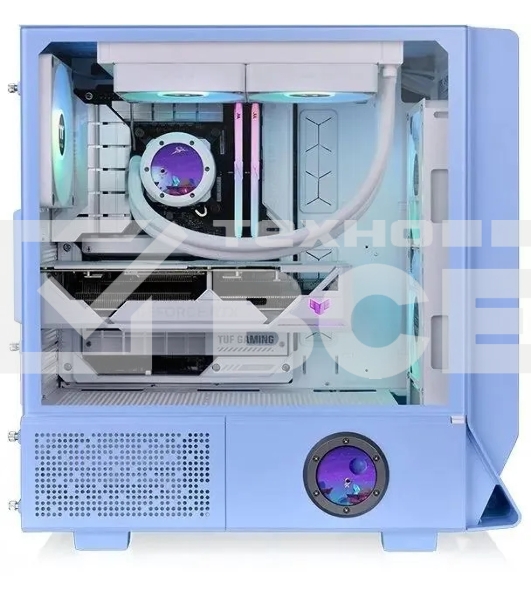 Компьютерный корпус Thermaltake Ceres 350 MX голубой без БП E-ATX 2x140mm 2xUSB3.0 audio bott PSU