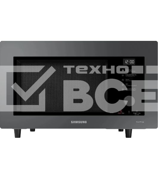 Микроволновая печь Samsung MC32DB7746KC/BW антрацит, 32 л, 1400 Вт, переключатели - поворотный механизм/сенсор