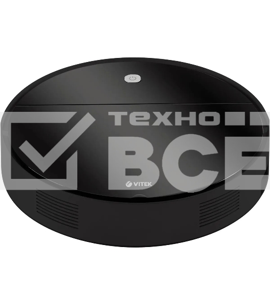 Робот-пылесос Vitek VT-1809 (MC) черный, 28 Вт, 2000 мАч Li-Ion, уборка влажная/сухая, пылесборник контейнер 0.35 л