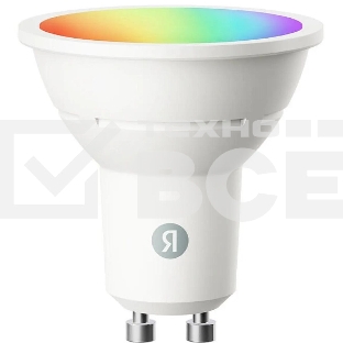 Умная лампочка Яндекс, GU10, RGB, 520 Лм, Matter over Wi-Fi