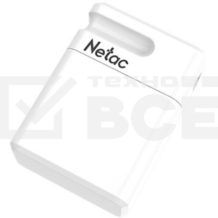Флешка USB Netac U116 mini NT03U116N-064G-32WH USB 3.2 64Gb, up to 130Mb/s белый
