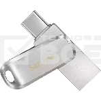 Флешка USB Sandisk Ultra Dual Drive Luxe 32ГБ, USB3.0, серебристый, фото 1
