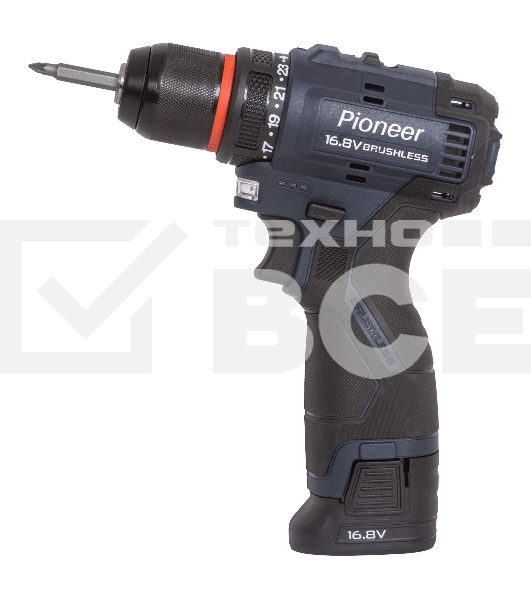 Дрель-шуруповерт аккумуляторная Pioneer CD-E1602BL-12C