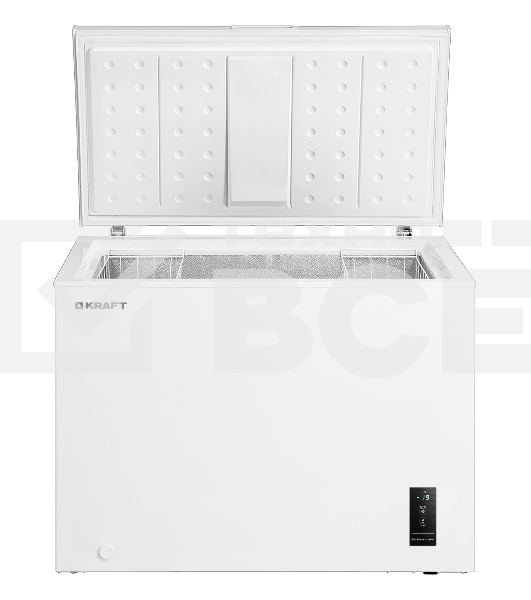 Морозильный ларь Kraft BD(W)-300BL, белый, 280л