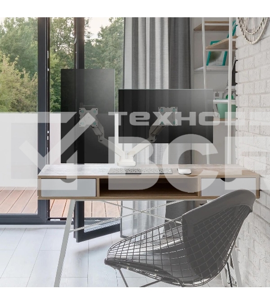 Кронштейн ONKRON G160 для монитора 13'-32' настольный, белый