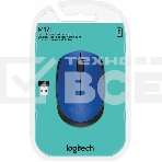 Мышь беспроводная Logitech M171 синий, 1000 dpi, радиоканал, USB, кнопки - 3, фото4