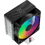 Кулер для процессора Ocypus Gamma A40 BK ARGB Digital, 100мм ARGB FAN, Top Display Panel, 4 HEAT PIPES, 4-PIN PWM, 600-2400 RPM, 29.5DBA, HYDRO BEARING, LGA115X/1200/1700/18XX, AM4/AM5, фото 1