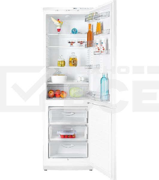 Холодильник Atlant ХМ-6024-031 белый двухкамерный 246/101л морозилка снизу