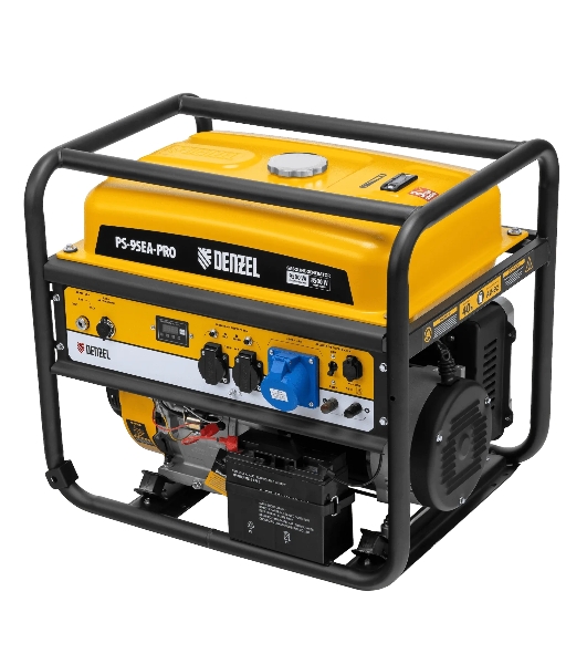 Электрогенератор бензиновый Denzel PS-95EA-PRO, 9.5 кВт, 97 дБ, 94 кг