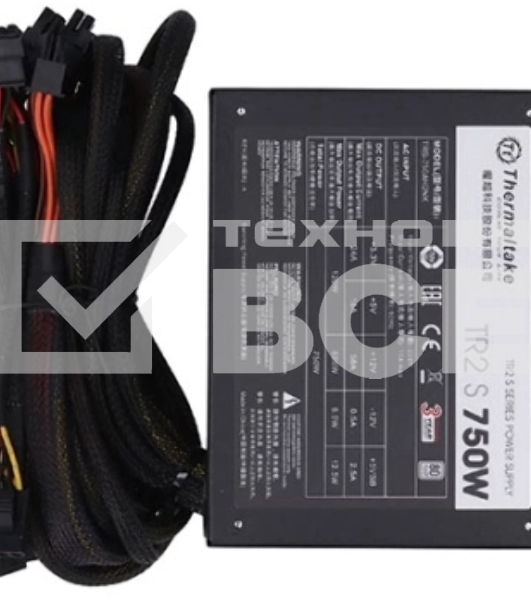 Блок питания Thermaltake TR2 S 750W (PS-TRS-0750NN2AWE-1), 750Вт, 80 Plus, 120мм, черный
