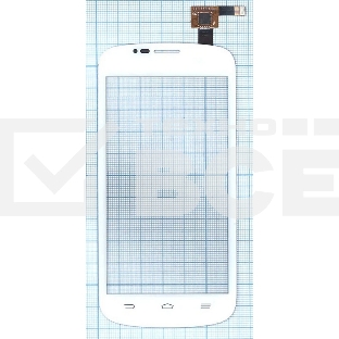Сенсорное стекло (тачскрин) для ZTE V829, белое