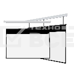 Экран для проектора S'OK Athena SGPSMS-323x201UHD на тросах с электроприводом, ПВХ+, белый к, фото 1