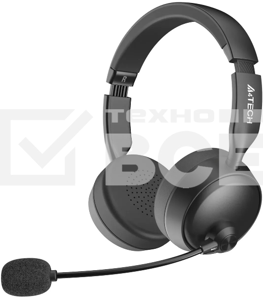 Наушники с микрофоном A4Tech BH230 черный мониторные BT оголовье (BH230 BLACK)