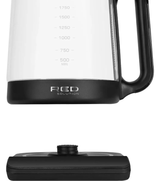 Чайник электрический Red Solution KG1330D 2л. 2000Вт прозрачный/черный корпус: пластик/стекло