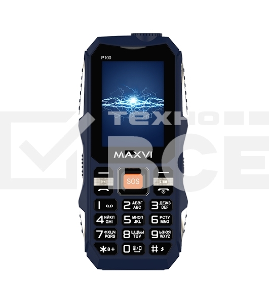 Мобильный телефон Maxvi P100 синий