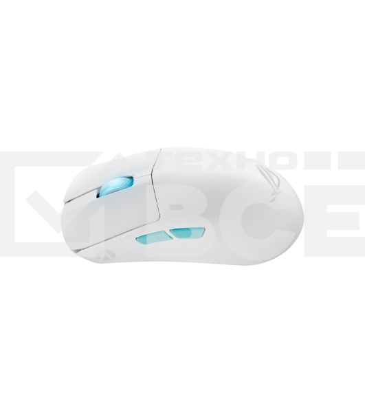 Мышь беспроводная/проводная ASUS ROG Harpe Ace Aim Lab Edition белый, 36000 dpi, радиоканал, Bluetooth, USB, кнопки - 5