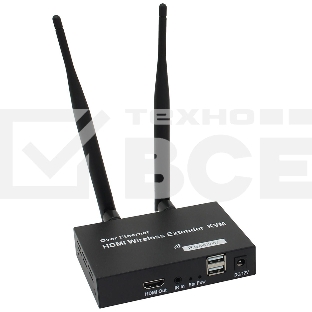 Удлинитель ORIENT VE054, WiFi HDMI KVM Extender (Tx+Rx), HDMI+USB беспроводной удлинитель до 200 м, HDMI 1.3, 1080p@60Hz, HDCP1.2, передача ИК сигнала управления, питание от внешних БП, метал. корпус (31372)
