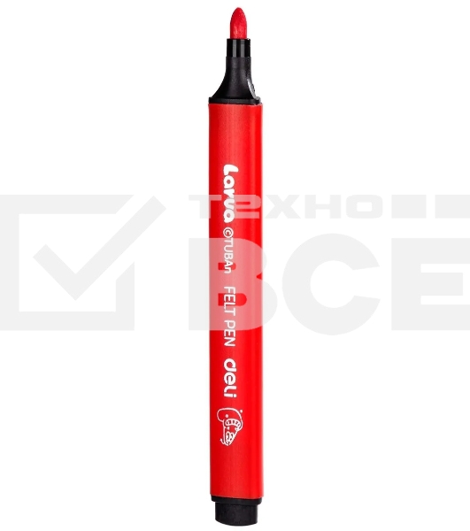Фломастеры Deli EC153-12 Larva Вентилируемый 12цв. коробка с европодвесом