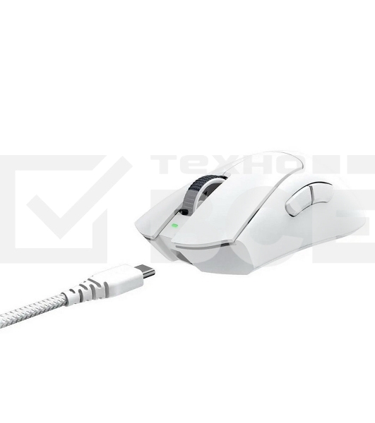 Мышь беспроводная/проводная Razer DeathAdder V3 Pro белый, 30000 dpi, радиоканал, USB, кнопки - 5
