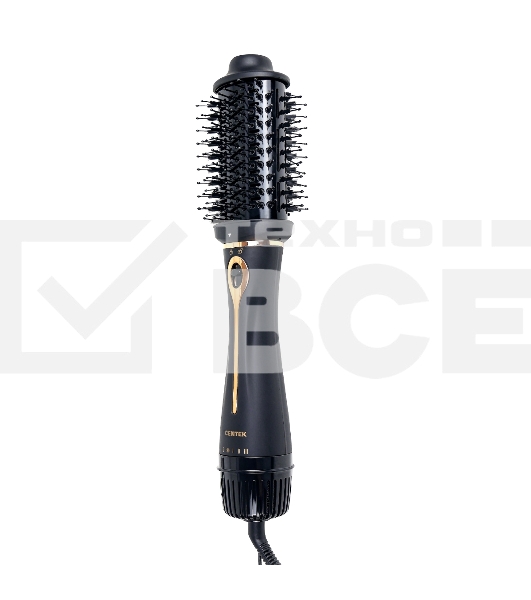 Фен-щетка Centek CT-2063 1200 Вт золото/чёрный