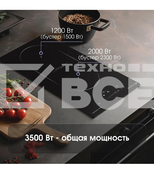 Индукционная варочная панель Zigmund & Shtain CI 29.3 B независимая, черный