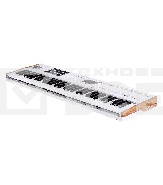 Клавиатура MIDI [231631] Arturia [KeyLAB 61 MK3 White] 61 клавиша, полувзвешенная механика, дисплей, 12 пэдов, 9 фейдеров, 9 поворотных регуляторов, 3 входа для подключения педалей, MIDI in/out, USB-C