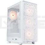 Компьютерный корпус HSPD M510, Mesh Mid Tower, белый, TG, 0.5 SPCC, 4x120мм ARGb ATX, mATX, mITX 180/280/160мм 1x2.5