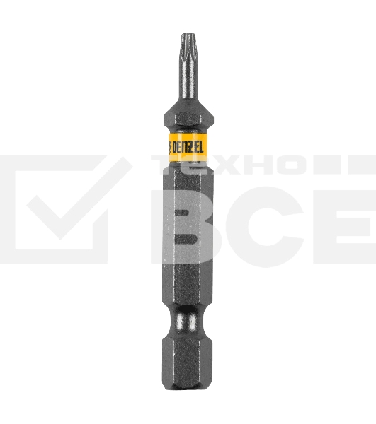 Набор бит Denzel TORX 8х50, сталь S2, шестигранный профиль, 10 шт.