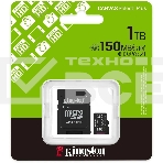 Флеш карта microSDXC 1Tb Kingston SDCS3/1Tb Canvas Select Plus + adapter, фото 1