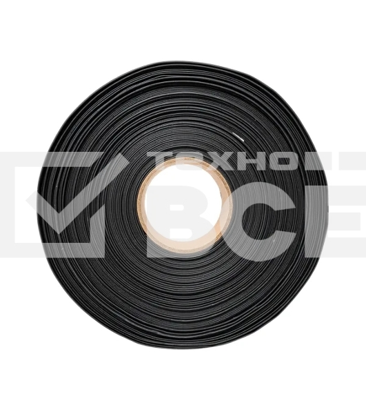 Трубка термоусаживаемая ТУТ нг 50/25 черная рулон EKF PROxima