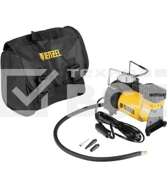 Компрессор автомобильный Denzel DС-20, 12 В, 10 атм., 35 л/мин 58054