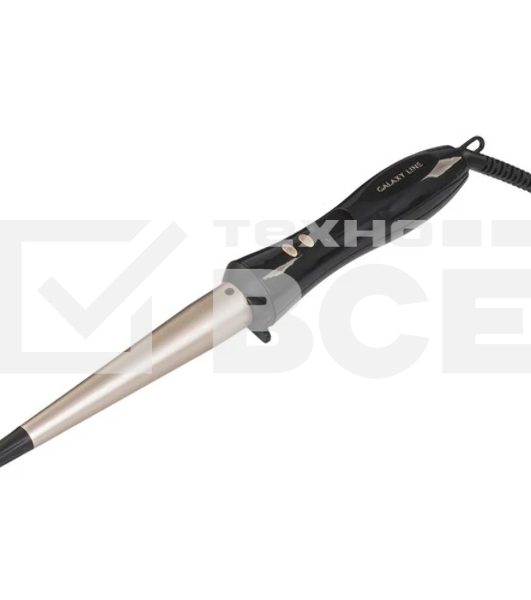 Щипцы для завивки волос Galaxy Line GL4636 черный/золотистый, 13-25 мм, 100-200 °C, 6 режимов