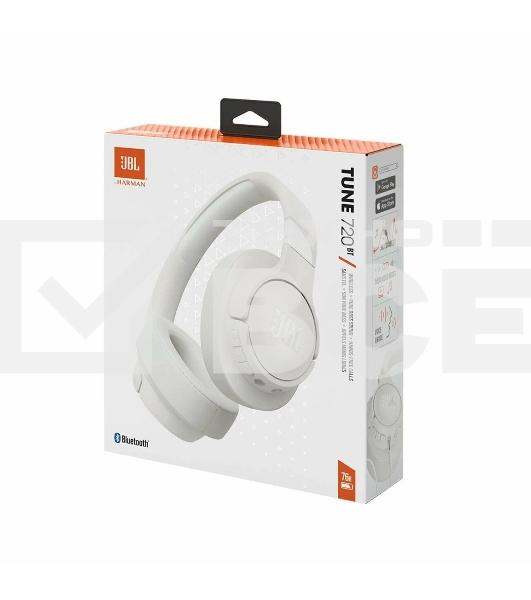 Гарнитура JBL Tune 720BT 1.2м  беспроводные bluetooth  оголовье  белый