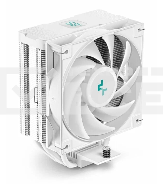 Кулер DEEPCOOL AG400 DIGITAL WH белый 120мм алюминий+медь 2100rpm 31.6db 4-pin 220W 152мм