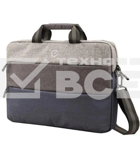 Компьютерная сумка Continent (15,6) CC-212 Blue, цвет серый с голубым