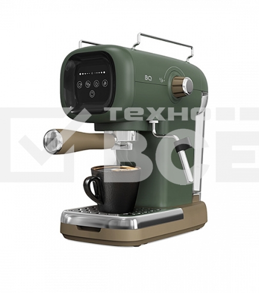 Кофеварка эспрессо BQ CM2005 зеленый, исп. кофе - молотый, 0.6 л, 1100 Вт, 20 Бар.