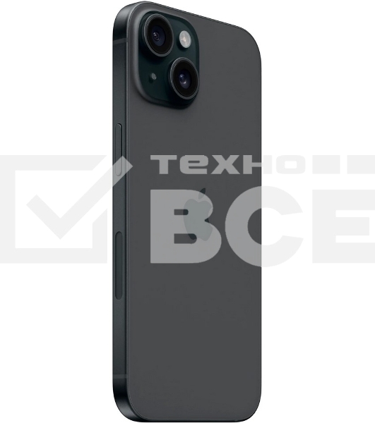 Смартфон Apple iPhone 15, 6/128Gb, черный